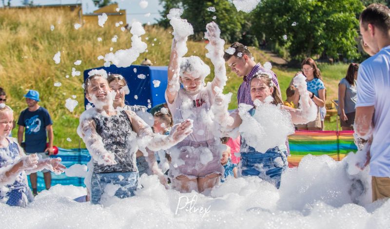 piana party dla dzieci_piknik rodzinny w Bienkówce Bezpieczne wakacje na wsi_4 lipca 2021 r